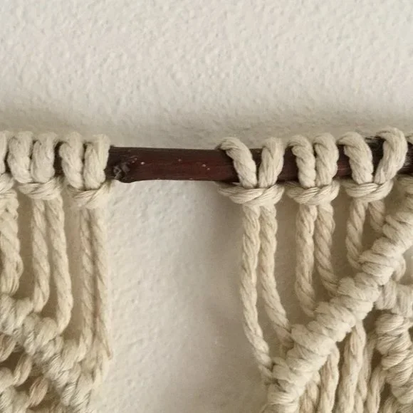 Handmade Vine Macrame Wall Hanging Tapestry - Picture 4 of 4
